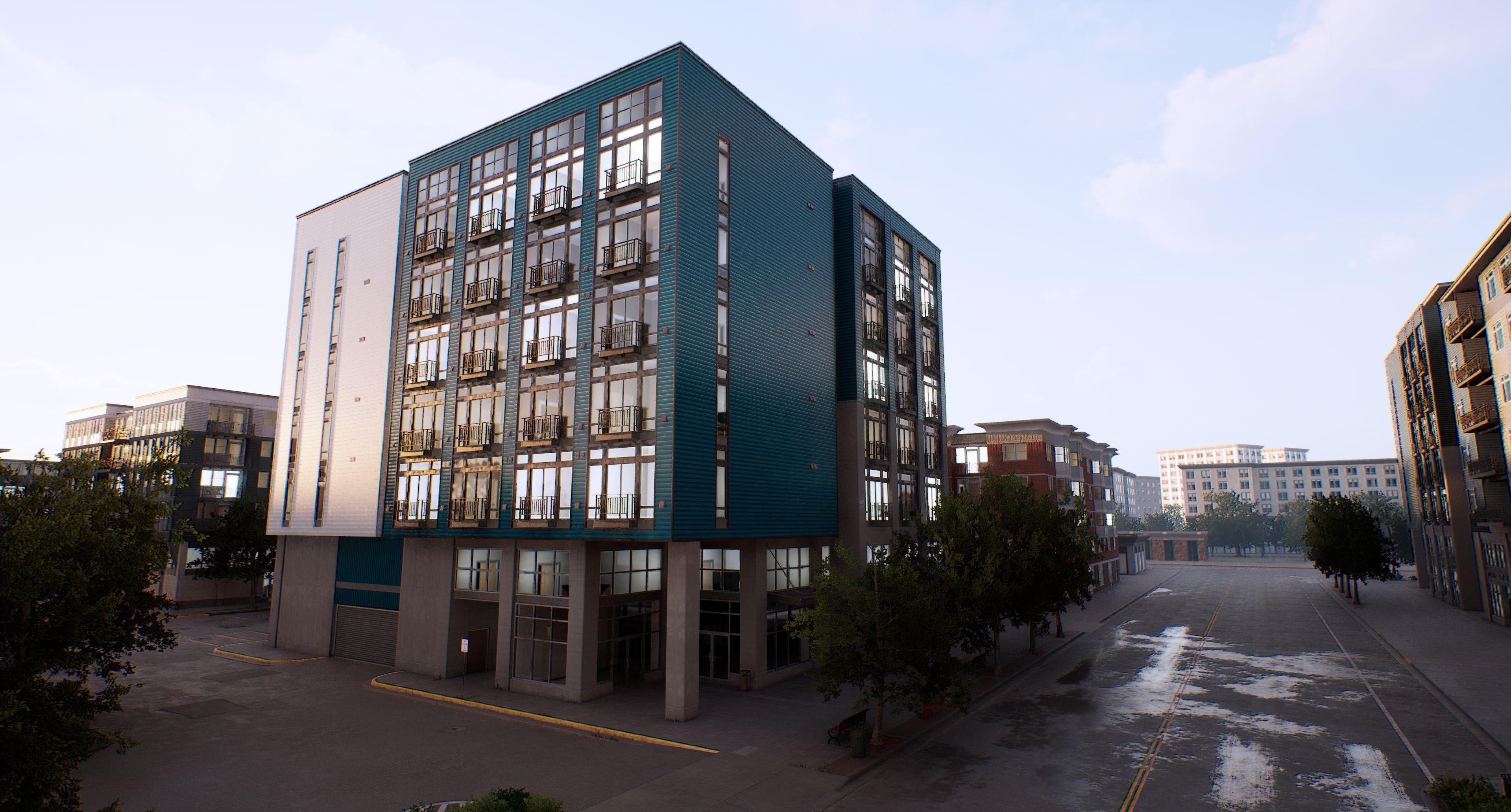 Luxury residential complex visualization